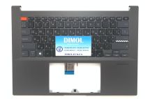 Оригинальная клавиатура для ноутбука Asus Vivobook Pro14X M4700, X7400, M7400Q series, ukr, черный, подсветка, темно-серая передняя панель