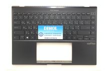Оригинальная клавиатура для ноутбука Asus ZenBook UX5401, UX5401EA, UX5401EAJ, UX5401ZA, UX5401ZAS series, ukr, черный, подсветка, черная передняя панель