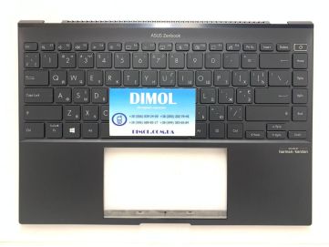 Оригинальная клавиатура для ноутбука Asus ZenBook UX5401, UX5401EA, UX5401EAJ, UX5401ZA, UX5401ZAS series, ukr, черный, подсветка, черная передняя панель