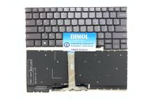 Оригинальная клавиатура для ноутбука Lenovo ThinkBook 14 G6, 14 G6 ABP, 14 G6 IRL, 14 G6 IMH, 14 G6 AHP series, ukr, gray, подсветка