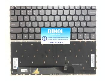 Оригинальная клавиатура для Lenovo Yoga 6 13ABR8 83B2, Yoga 6 13ALC7 82UD, ThinkBook 13s G4 IAP series, gray, ukr, подсветка