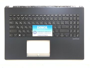 Оригинальная клавиатура для ноутбука Asus A571GT, F571GT, FX571GT, N571GT, R571GT, X571GT series, ukr, черный, подсветка, черная передняя панель