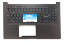 Оригинальная клавиатура для Asus VivoBook 15 X513E, X513EA, X513EQ, X513UA, M513, M513UA, K513, K513E series, ru, black, черная передняя панель, подсветка