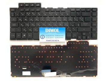 Оригинальная клавиатура для ноутбука Asus ROG ZEPHYRUS GX502, GA502, GU502, GM502 series, ukr, черный, RGB подсветка