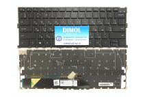 Оригинальная клавиатура для ноутбука Dell XPS 9300, XPS 9310 series, black, ukr, подсветка