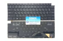 Оригинальная клавиатура для Dell XPS 15 9500, 9510, 9520, P91F, XPS 17 9700, 9710, 9720, P92F, Precision 5550, 5560, 5750, 5760 series, black, ru, подсветка