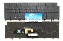 Оригинальная клавиатура для ноутбука Dell XPS 13 Plus 9320 series, ru, black, подсветка