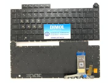 Оригинальная клавиатура для Asus ROG Strix G16 G614J, G614JI, G614JV, G634, G634J series, ukr, черный, подсветка - RGB, (VER2)