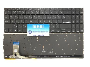 Оригинальная клавиатура для ноутбука Asus Vivobook 15 X1503, X1504, M1503, M1503QA, X1504ZA series, black, ru, подсветка
