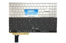 Оригинальная клавиатура для ноутбука Asus Vivobook 15 X1503, X1504, M1503, M1503QA, X1504ZA series, silver, ru, подсветка
