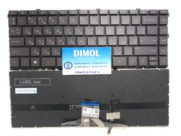 Оригинальная клавиатура для ноутбука HP Envy X360 15-EW, 15-EY, 15Z-EY series, ru, black, подсветка