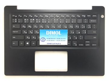 Оригинальная клавиатура для Dell Vostro 14-5481, V5481 series, ru, black, черная передняя панель