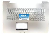 Оригинальная клавиатура для ноутбука Asus N752VX, N752VW, N752VY series, укр, silver, подсветка, серебристая передняя панель Оригинальная клавиатура для ноутбука Asus N752VX, N752VW, N752VY series, укр, silver, подсветка, серебристая передняя панель
