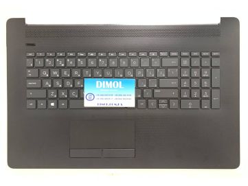 Оригинальная клавиатура для ноутбука HP Pavilion 17-CS, 17-CR, 17-BY, 17-CA, HP 470 G7 series, rus, black, подсветка, черная передняя панель