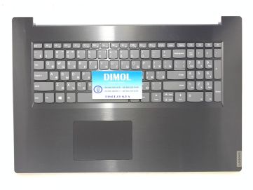 Оригинальная клавиатура для ноутбука Lenovo IdeaPad L340-17, L340-17IWL, V340-17IWL rus, gray, серая передняя панель