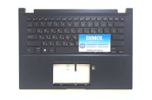 Оригинальная клавиатура для ноутбука Asus ExpertBook P2451, P2451F, P2451FA, P2451FB, P2541, P2541F series, чорный, ukr, подсветка, графитовая передняя панель