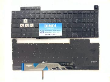 Оригинальная клавиатура для ноутбука Asus TUF Gaming FA507, FA707, FX507, FX707, FX517 series, ru, black, подсветка