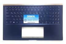 Оригинальная клавиатура для ноутбука Asus ZenBook UX534F, UX534FA, UX534FAC, UX534FT, UX534FTC series, укр, blue, подсветка, синяя передняя панель Оригинальная клавиатура для ноутбука Asus ZenBook UX534F, UX534FA, UX534FAC, UX534FT, UX534FTC series, укр, blue, подсветка, синяя передняя панель