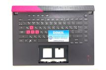 Оригинальная клавиатура для ноутбука Asus ROG Strix G15 G513IC, G513IE, G513IH, G513QC, G513QE series, black, ukr, подсветка - RGB, черная передняя панель 
