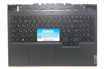Оригинальная клавиатура для Lenovo Legion 5 15ACH6H, 15ACH6A series, black, ukr, подсветка, черная передняя панель