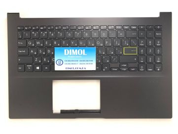 Оригинальная клавиатура для Asus VivoBook 15 X513E, X513EA, X513EQ, X513UA, M513, M513UA, K513, K513E series, ru, black, черная передняя панель