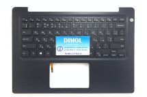 Оригинальная клавиатура для Dell Vostro 14-5481, V5481 series, ukr, black, черная передняя панель, подсветка