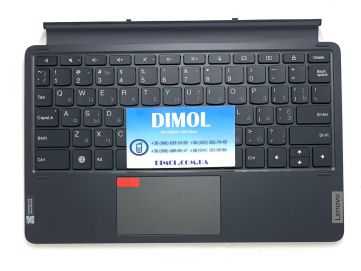 Оригинальная клавиатура для Lenovo Tab P11 Pro series, ukr, grey, серая передняя панель (2nd Gen) 