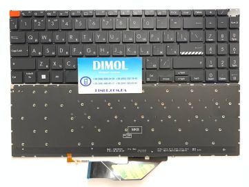 Оригинальная клавиатура для ноутбука Asus VivoBook S15 K3502ZA, S5606MA, M5602, M3502, M3502Q, S3502QA series, black, подсветка