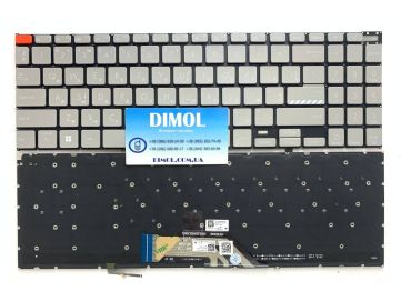 Оригинальная клавиатура для ноутбука Asus VivoBook S15 K3502ZA, S5606MA, M5602, M3502, M3502Q, S3502QA series, grey, подсветка