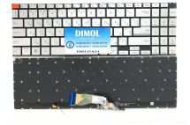 Оригинальная клавиатура для ноутбука Asus VivoBook S15 K3502ZA, S5606MA, M5602, M3502, M3502Q, S3502QA series, silver, подсветка