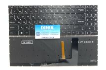 Оригинальная клавиатура для ноутбука MSI Pulse GL76, GF66, GL66, GF76, MS-17L1, MS-1582, MS-1583, MS-17H3 series, rus, black, RGB - подсветка (VER.2)