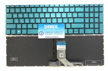Оригинальная клавиатура для ноутбука HP 17-CN, HP 17-CP series, ukr, blue, подсветка Оригинальная клавиатура для ноутбука HP 17-CN, HP 17-CP series, ukr, blue, подсветка
