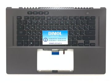 Оригинальная клавиатура для ноутбука Asus Zephyrus G15 GA503, GA503Q, GA503QS, ‎GA503QM, ROG Zephyrus M16 GU603, Zephyrus G15 GA503 series, ukr, black, подсветка, черная передняя панель