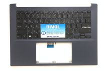 Оригинальная клавиатура для ноутбука Asus Vivobook Pro 14X OLED N7400, M3400QA, M7400QC, M3401QC series, rus, black, подсветка, dark blue передняя панель Оригинальная клавиатура для ноутбука Asus Vivobook Pro 14X OLED N7400, M3400QA, M7400QC, M3401QC series, rus, black, подсветка, dark blue передняя панель