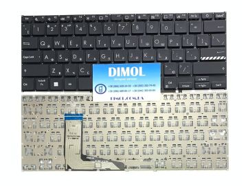 Оригинальная клавиатура для ноутбука Asus VivoBook 14 X1402, X1402Z, X1402ZA, X1403, X1403ZA, M1402, D1402, F1402, M1403, X1403Z series, ru, черный
