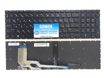 Оригинальная клавиатура для ноутбука HP Omen Gaming 17-DB, 17Z-DB series, ukr, black, подсветка