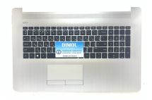Оригинальная клавиатура для ноутбука HP Pavilion 17-CS, 17-CR, 17-BY, 17-CA, HP 470 G7 series, ukr, grey, серебристая передняя панель Оригинальная клавиатура для ноутбука HP Pavilion 17-CS, 17-CR, 17-BY, 17-CA, HP 470 G7 series, ukr, grey, серебристая передняя панель