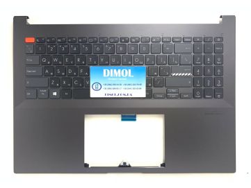 Оригинальная клавиатура для ноутбука Asus VivoBook Pro 16X M7600 series, ru, черный, подсветка, черная передняя панель