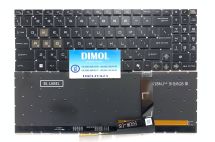 Оригинальная клавиатура для ноутбука MSI Pulse GL76, GF66, GL66, GF76, MS-17L1, MS-1582, MS-1583, MS-17H3 series, rus, black, RGB-подсветка