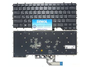 Оригинальная клавиатура для Dell Alienware M15 R2, M15 R3, M15 R4 series, ukr, black, подсветка