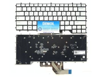 Оригинальная клавиатура для Dell Alienware M15 R2, M15 R3, M15 R4 series, ukr, white, подсветка