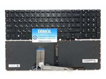 Оригинальная клавиатура для ноутбука HP Victus 15-FA, 15-FB, 15-GE, 16-E, 16-D, 16-B, 16-R, 16-S series, ukr, black, подсветка 