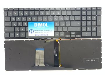 Оригинальная клавиатура для ноутбука HP Victus 15-FA, 15-FB, 15-GE, 16-E, 16-D, 16-B, 16-R, 16-S series, ru, mica silver, подсветка 