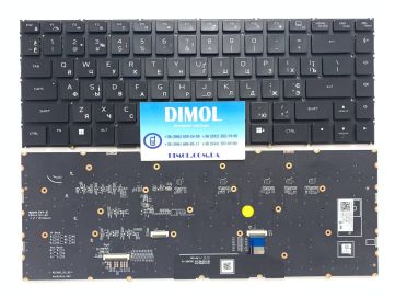 Оригинальная клавиатура для Dell Alienware M15 R5, M15 R6 series, ukr, black, RGB - подсветка