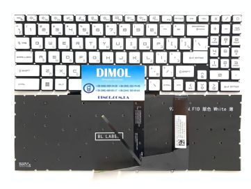 Оригинальная клавиатура для ноутбука MSI Pulse GL76, GF66, GL66, GF76, MS-17L1, MS-1582, MS-1583, MS-17H3 series, rus, white, подсветка