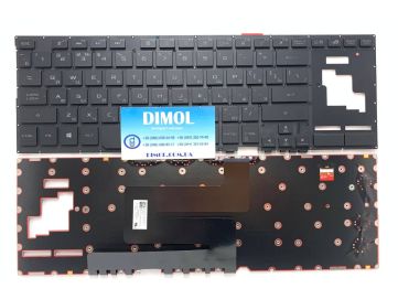 Оригинальная клавиатура для ноутбука Asus ROG Zephyrus S GX701, GX701LWS series, black, ru, RGB - подсветка