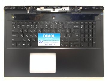 Оригинальная клавиатура для Dell G7 7790, 17-7790 series, rus, black, черная передняя панель, подсветка