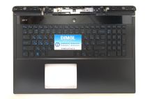 Оригинальная клавиатура для Dell G7 7790, 17-7790 series, rus, black, черная передняя панель, голубая подсветка