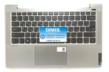 Оригинальная клавиатура для ноутбука Lenovo IdeaPad 5-14ARE05, 5-14ITL05, 5-14IIL05 series, rus, gray, подсветка, серебристая передняя панель (2020) VER2