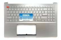 Оригинальная клавиатура для ноутбука Asus Vivobook Pro 16 OLED K6602VU, K6602ZC, K6602ZE, K6602ZA, K6602HE, K6602VV series, silver, ukr, подсветка, серебристая передняя панель